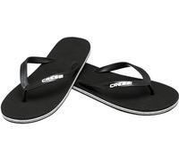 Cressi Beach Flip Flops Chanclas de Playa Unisex para Adultos, Negro (Schwarz), 45 EU
