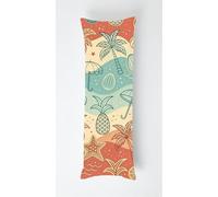 Beach Scene Body Pillow Case Cover 50x150cm, Long Backrest Cushion Pillow Protector with Zipper, Decorative Bedding Pillowcase, Soft Body Pillow Cover for Couch Bedroom Tree