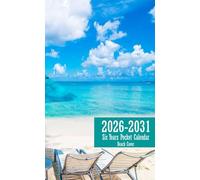 Beach Six Years Pocket Calendar 2026-2031: 72 Month From January To December With Holidays And Motivational Quotes , Small Size 4 x 6.5 inches