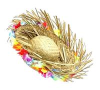 Beach Straw Hat - Wide Brim Sun Protection, Straw Woven Beach Hat, Foldable Panama Travel Fedora | Breathable Raffia Bucket Sombrero UV Blocking Floppy Visor Cap Summer Party Wedding Commuting for