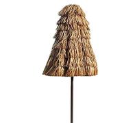 Beach Straw Umbrella 145cm Beach with Hand Crank Handle Outdoor Garden Umbrella Used for Outdoor Sun Terrace Holid