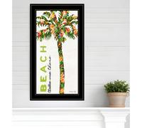 Beach Take Me There Black Framed Print Wall Art