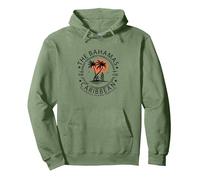 Beach The Bahamas Nassau Vacation Caribbean Tropical Summer Sudadera con Capucha, Unisex para Adultos, Verde Salvia, L