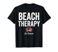Beach Therapy Crab Ocean Summer Vacation Camiseta