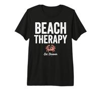 Beach Therapy Crab Ocean Summer Vacation Camiseta Premium
