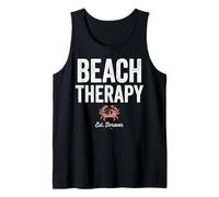 Beach Therapy Crab Ocean Summer Vacation Camiseta sin Mangas