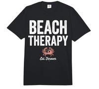 Beach Therapy Crab Ocean Summer Vacation Comfort Colors Adult Heavyweight T-Shirt