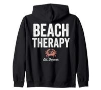 Beach Therapy Crab Ocean Summer Vacation Sudadera con Capucha