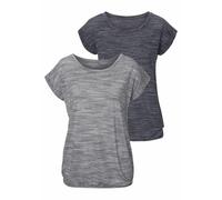 BEACH TIME Camiseta gris moteado / negro moteado XS gris moteado / negro moteado