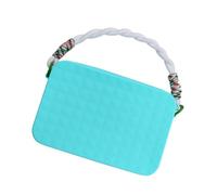 Beach Tote Bag Silicone Holder - 19.2x12x3.55cm Zippered Phone Pouch, Soft Color Organizer, Durable Silicone Material | Handy Storage for Cellphones Sunglasses Keys Headphones Travel Beach Essentials