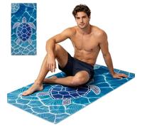 Beach Towel Bag 2 In 1 63x31.5 Inch Versatile Foldable Absorbent Backpack