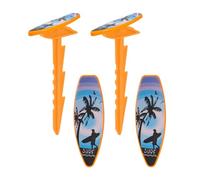Beach Towel Clips, 4-Piece Outdoor Mat Stakes Clamps, ABS Sand Pegs for Park, Music Festivals, Family Gatherings, Picnics, Sports Events, Camping, and Outdoor Activities, Secure Your Towels and Mats