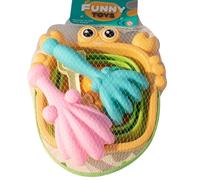 Beach Toy Set - 1*pcs Foldable Bucket Sea Animal Molds Sand Shovel Toy, Digging Stacking Shaping Interactive Outdoor Game For 3-10 Years Boys Girls