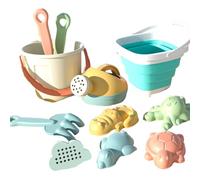 Beach Toys Kids - Juego de juguetes de , 9,84 x 9,84 pulgadas, accesorios interactivos, combo de , herramientas seguras para la lawn, piscina, camping y juego en interiores, multicolor