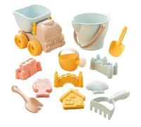 Beach Toys Set - Kids Sand Play Kit Portable Outdoor | Playset Bucket Shovels Castle Building Tools Lightweight Fun Activity Pack for Backyard, Playground, Lake Shore, Park or Daycare