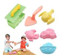 Beach Toys Set, Sand Mold and Shovel Kit, Bright Colors, Child-Safe, Easy Grip Handles, Creative Play, Educational and Fun, Skill Development, Perfect for Poolside, Backyard Party, (ABS)