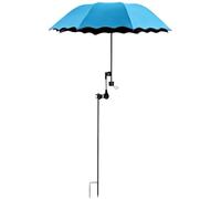 Beach Umbrella | 37.4x37.4x57.09 inches Outdoor Poolside Sun Protection