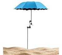 Beach Umbrella - 95x95cm Portable Sun Shade, With Ground Stake, For Outdoor