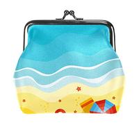 Beach View Seaside Pattern Monederos Carteras Bolsas Vintage para Regalo