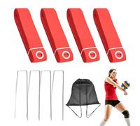 Beach Volleyball Lines, Outdoor Court Marking Kit, Foldable Sports Equipment, Boundary Tape, Accessories for Park Home Practice Backyard and Recreational Outdoor Games, Polyester