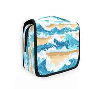 Beach Waves Bluravel - Maquillaje con gancho para colgar, impermeable, vertical, independiente