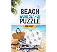 Beach Word Search Puzzle: 55 Fun & Relaxing Puzzles Word Search Easy to Read about Beach and More | 6x9 inches, 110 pages | Gift for Beach & Summer Lover