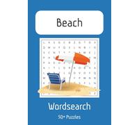 Beach Word Search Puzzle Book: Word Searches with Easy to Read Print about Beaches | 6x9 inches, 110 pages | 50+ Puzzles