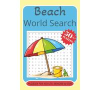 Beach Word Search Puzzle Book: Word Searches with Easy to Read Print about Beaches, Summer, Sea and More | 6×9 inches, 110 pages | 50+ Puzzles | Gift for Vacations, Holidays and Free Times