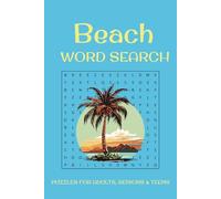Beach Word Search Puzzle Book: Word searches with Easy to Read Print about Beaches, Vacations, Summer & More | 6x9 inches, 110 pages | 50+ puzzles … Gift for Vacations, Holidays and Free times