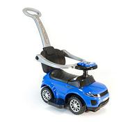 BeachandPool Tobogán azul con barra de empuje y música, coche para bebé