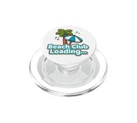 BeachClub Cargando Palmera Verano Playa Vacaciones Gráfico PopSockets PopGrip para MagSafe