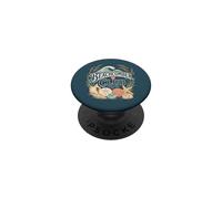 Beachcomber Club Coastal Seashell Wave PopSockets PopGrip Adhesivo