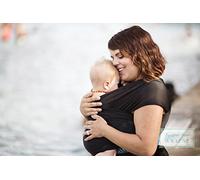 Beachfront Baby Wrap - The Original Water & Warm Weather Baby Carrier | Made in USA with Safety Tested Fabric, CPSIA & ASTM Compliant | Lightweight, Quick Dry & Breathable (Midnight Sky, One Size) by Beachfront Baby