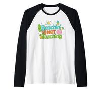Beachin no enseñando Camisa Profesor Vacaciones de Verano Camiseta Manga Raglan