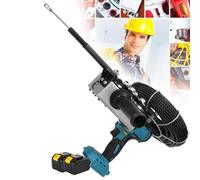 Beachtiful Cinta Pasacables Eléctrica Portátil,Enhebrador Tuberías,Máquina de Enhebrado de Cables Automática Altamente Versátil con 2 Baterías,para Comunicación de Redes Hidroeléctricas Construcción