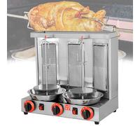 Beachtiful Doner Kebab Grill Gas Vertical Broiler Gyro Carne Asador con 2 o 3 Quemadores para Restaurante Hogar Jardín, para Pollo Asado, Pavo Asado, Tacos, Asado, Carne de Res,Three
