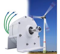 Beachtiful Generador de Motor Eléctrico, Alternador Trifásico, Generador de Motor Eléctrico de imán Permanente para Uso Doméstico, para Turbinas Eólicas Verticales y Horizontales,48V-12000W