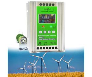 Beachtiful Híbrido Eólico Solar Controlador de Carga MPPT con Carga de Descarga 1000W Turbina Aerogeneradora Panel Solar 12V/24V/48V Regulador Automático,24V48V