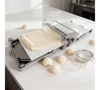 Beachtiful Laminadora de Masa Plegable Comercial, Amasadora Eléctrico, Laminadora de Masa Comercial, Fácil de Limpiar, Mango Ergonomico, para Croissants, Hojaldre