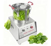 Beachtiful Mezclador de Cocina Multifunción Picadora Eléctrica de Acero Inoxidable Procesador de Alimentos para Verduras Frutas Preparación Culinaria Restaurante Hotel Cocina 15L