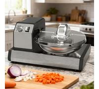 Beachtiful Procesador de Alimentos Comercial - Picadora Eléctrica con Recipiente 5.5L, Cuchillas Desmontables de 1500 RPM, Ideal para Restaurantes, Verduras, Carne y Zanahorias.