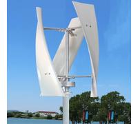 Beachtiful Turbina Eólica 600W 12V/24V Generador de Eje Vertical Eólico de 3 Palas Generador de imán Permanente con Controlador para Equipos Solares Eólicos Híbridos,24V