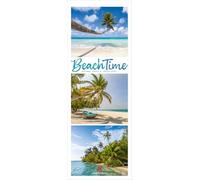 BeachTime Triplet-Kalender 2027 | Sonne, Sand & Meer: Tropischer Strand-Kalender im schlanken Hochformat (24x66 cm) | Karibik | Triplet-Fotografie