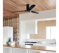 Beacon Lighting Beacon ventilador de techo Londo negro motor DC 132 cm silencioso