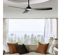 Ventilador de Techo Energiespar Mando a Distancia Dc Moto Negro 132 CM