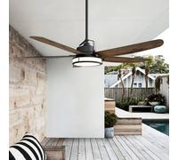 Beacon Lighting Ventilador de techo con luz Beacon Louisville, color bronce, silencioso