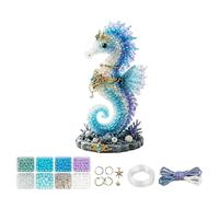 Bead Animal Making Kit - Realistic 3D Sea Theme Art, Beaded Turtle Animal Craft Set For DIY Projects | Beginner Friendly Creative Craft Kit For Holiday Ornaments, Party Favors, Classroom Activities