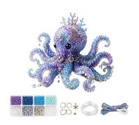 Bead Animal Making Kit - Realistic 3D Sea Theme Art, Beaded Turtle Animal Craft Set For DIY Projects | Beginner Friendly Creative Craft Kit For Holiday Ornaments, Party Favors, Classroom Activities