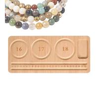 Bead Boards - Wooden Beading Tray Organizer, 11.22x5.12 Inches Bracelet Crafting Layout Board with Grooved Design, Jewelry Design Tool, Craft Room Studio Workshop Supply for Hobbyists Beginners Art