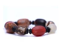 Bead Bracelet Buddhist,Beads Bracelet,Tibetan Buddhist Agate Bracelet Lucky Bangle Buddhist Blessing Amulet Single Loop Buddha Bead Bracelet Art Jewelry 1350